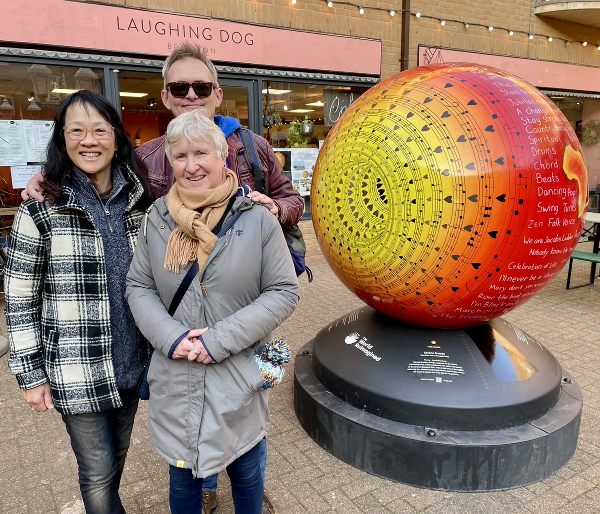 t’s the last weekend to see my Globe, ‘ Expanding the soul through Music’ at the #laughingdogbrighton 
Before going off to the new host at  <a href="/SussexUni/">University of Sussex</a> #UniversityofSussex I am very excited for my Globe to help educate. 
.
#artsculpture #history #transatlanticslavetrade <a href="/TWR__org/">The World Reimagined</a>