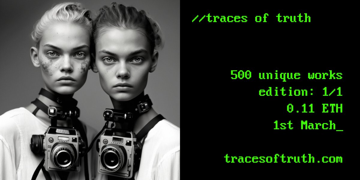 barrylsutton's tweet photo. Next Wednesday 03/01 I will launch Traces of Truth, a synthetic photography journey into the depths of conversation about the human experience. I look forward to sharing this path with you.

https://t.co/T3e5rQmfEQ https://t.co/nTVJoetBYv