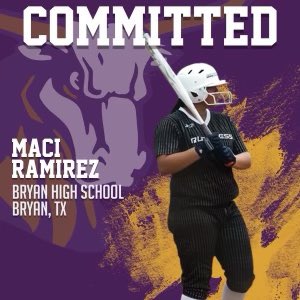 Maci_Ramirez35's tweet photo. I am so blessed and excited to announce that I will be continuing academic and athletic career to Texas College. I want to thank my family, friends and coaches for supporting me every step of the way! 💜💛💜💛@TCSteerSoftball @BHSsoftball @TxRuthlessBCS https://t.co/mYsvc6HsEV