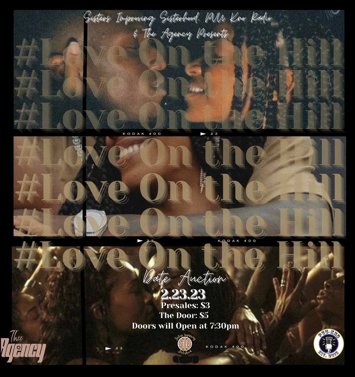 Join Sisters Improving Sisterhood, PVU Kno Radio, &amp; The Agency tonight as we find #LoveOntheHill ✨ you don’t wanna miss this! Meet us at the Opal Johnson Auditorium located in the Memorial Student Center! Doors will open at 7:30pm!