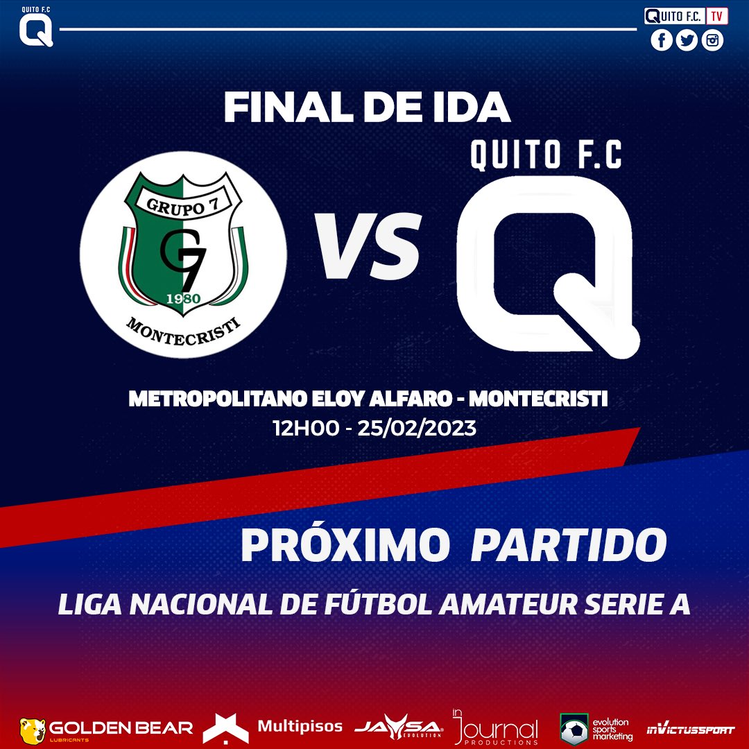 quitofc2's tweet photo. Próximo partido por la final de ida 🤩 de la Liga Nacional de Fútbol Amateur Masculino Serie A de la @lnfa_fef. ⚽️👑

Vamos a defender el campeonato. 🤩
.
.
#VAMOSQUITOFC https://t.co/SYtuy4Rf93
