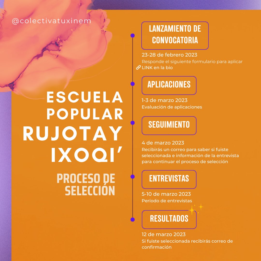 tuxinem's tweet photo. Si estás interesada 🤓en conocer más sobre tu cuerpo, las problemáticas que nos atraviesan, sobre salud y derechos sexuales y reproductivos y cómo podemos ser conscientes de nuestros ciclos desde una perspectiva maya este diplomado es para ti🫶🏻🌼✨. https://t.co/vmivmBLmen