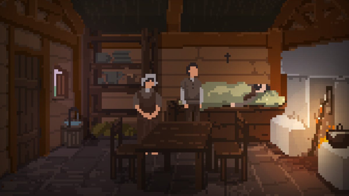 DctrElectro's tweet photo. Investigate the cause of the plague in my medical medieval #pixelart #pointandclick adventure.

The Plague Doctor of Wippra is currently on discount! 
https://t.co/ZMEqxlgGs6 https://t.co/Uq8KZQddhu