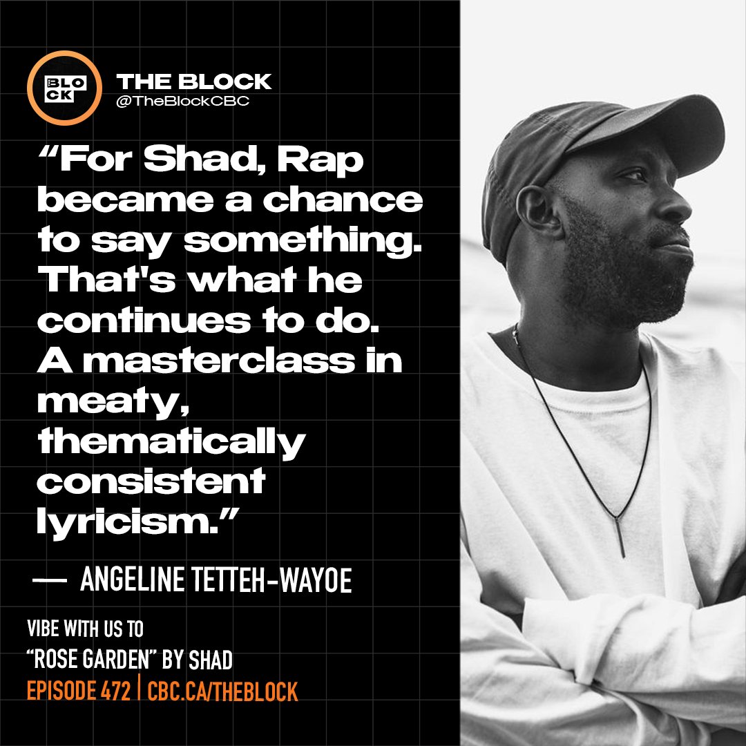 TheBlockCBC's tweet photo. Tonight on The Block: It's Throwback Thursday! We're playing some big tunes from the year 2010. Hear "Rose Garden" by @shadkmusic and more.

7-9pm with @MsAngelineTW on @CBCMusic 
Listen live or on demand: https://t.co/VfKOEbL5wH https://t.co/tNn7zkfaWk