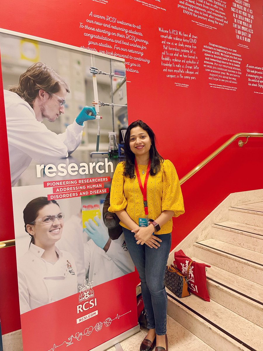 ashitha_eb's tweet photo. A brilliant day at RCSI presenting our research poster and listening to thought provoking researches at 42nd International Nursing Research and Education conference.. #SJH Nursing #TrintyCollege Dublin. 
Many thanks to RCSI for providing this excellent platform #FNMConf2023 https://t.co/C5qKwcPt1B