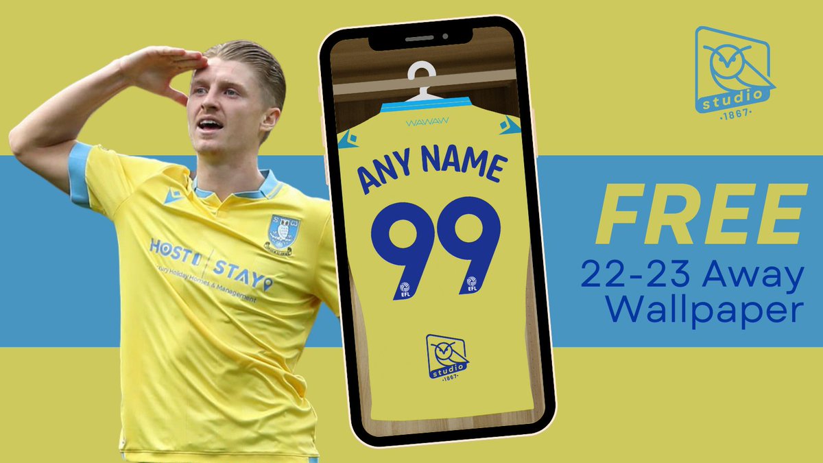 Studio1867's tweet image. 𝑨𝒏𝒚 𝒏𝒂𝒎𝒆, 𝒂𝒏𝒚 𝒏𝒖𝒎𝒃𝒆𝒓...📱🟡🦉

A big away day ahead this Saturday down at Charlton, so grab a FREE custom away shirt phone wallpaper ready for kick off!

Reply below with the name/number of your choice. I'll create as many as I can before Saturday's game 😬

#swfc