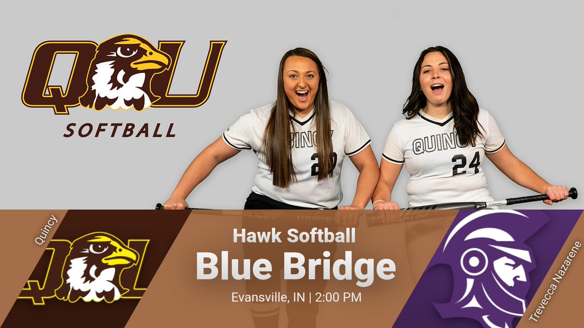 QUHawks's tweet photo. Blue Bridge Battle Day 1

@QUHawksSB vs Ashland/ Trevecca Nazarene
⏰ 12:00 PM/2:00 PM
🏟️ Evansville, IN
📈 https://t.co/Hzz93opbUE https://t.co/GuYs7ar80p