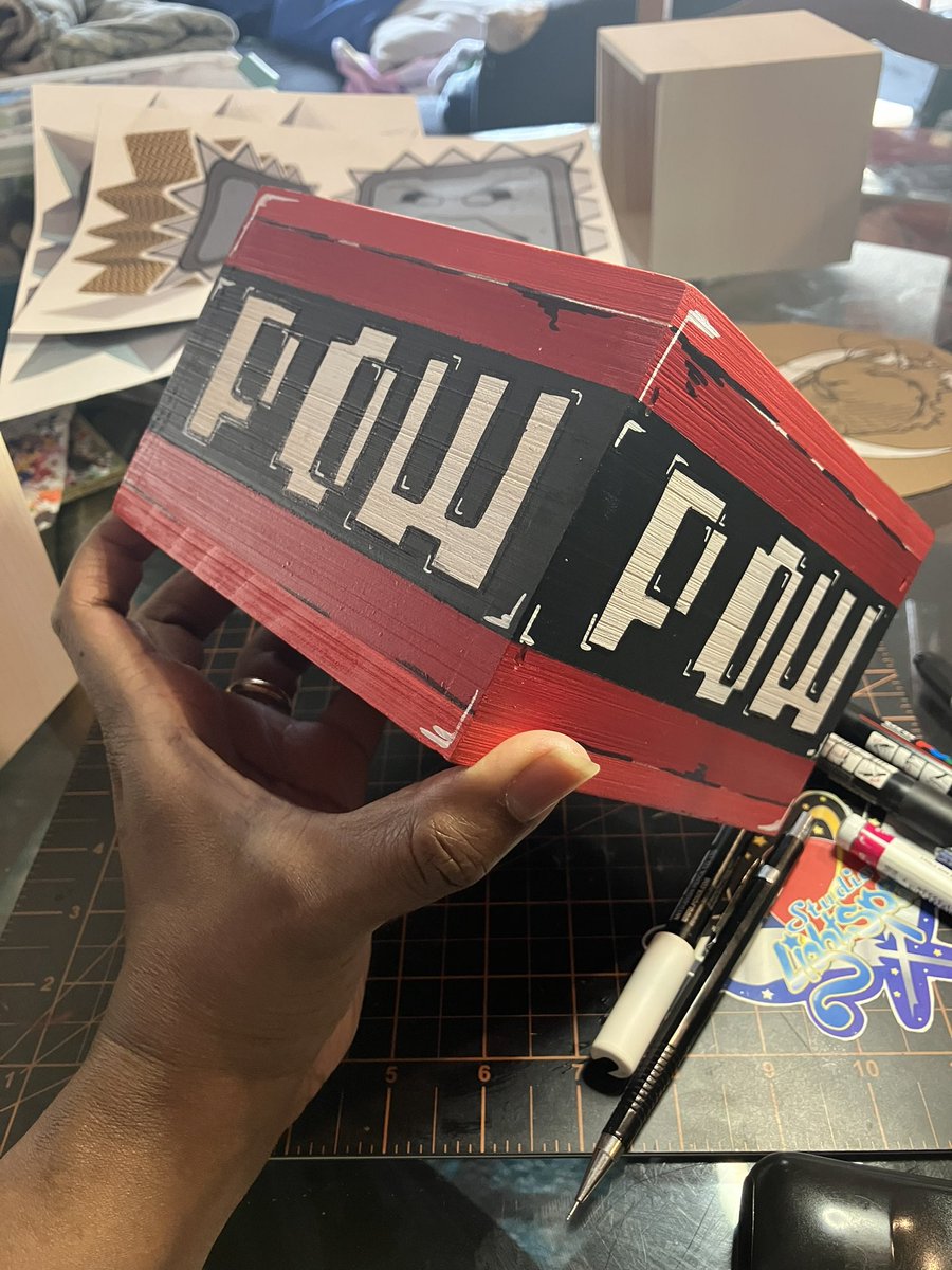 K_phillips9936's tweet photo. Keeping busy in my studio due to work issues. Keeping with the Super Mario kick, POW block 1 of 2, is complete and heading to my Etsy shop soon. Enjoy! #powblock #supermariobros #woodworking #woodart #customart #artforsale #etsy https://t.co/6SefHdvx61