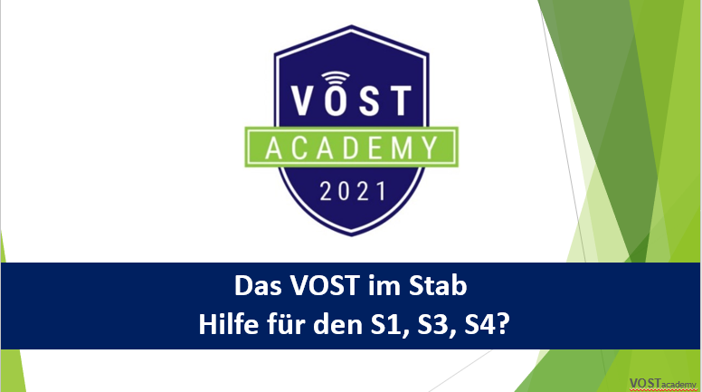 Rauchende Köpfe im Modul 1 und der Fragegestellung: "Welche Hilfe kann ein VOST Team bzw. ein Fachberater VOST für die Sachgebiete S1, S3 und S4 sein?" 
Die nächsten Module sind am 02. und 16.03. Infos und Anmeldungen unter vost-academy.eu/events/
#VOSTacademy  #Seminare