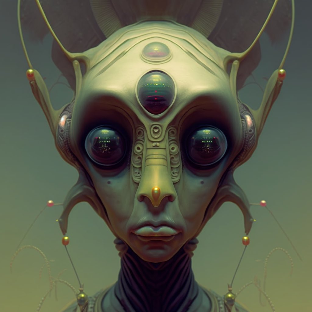 Hybrid and Zeta Reticulum alien traits 👽🛸💚 #takemetoyourleader  #psychedelicart #visionaryart #scifiart