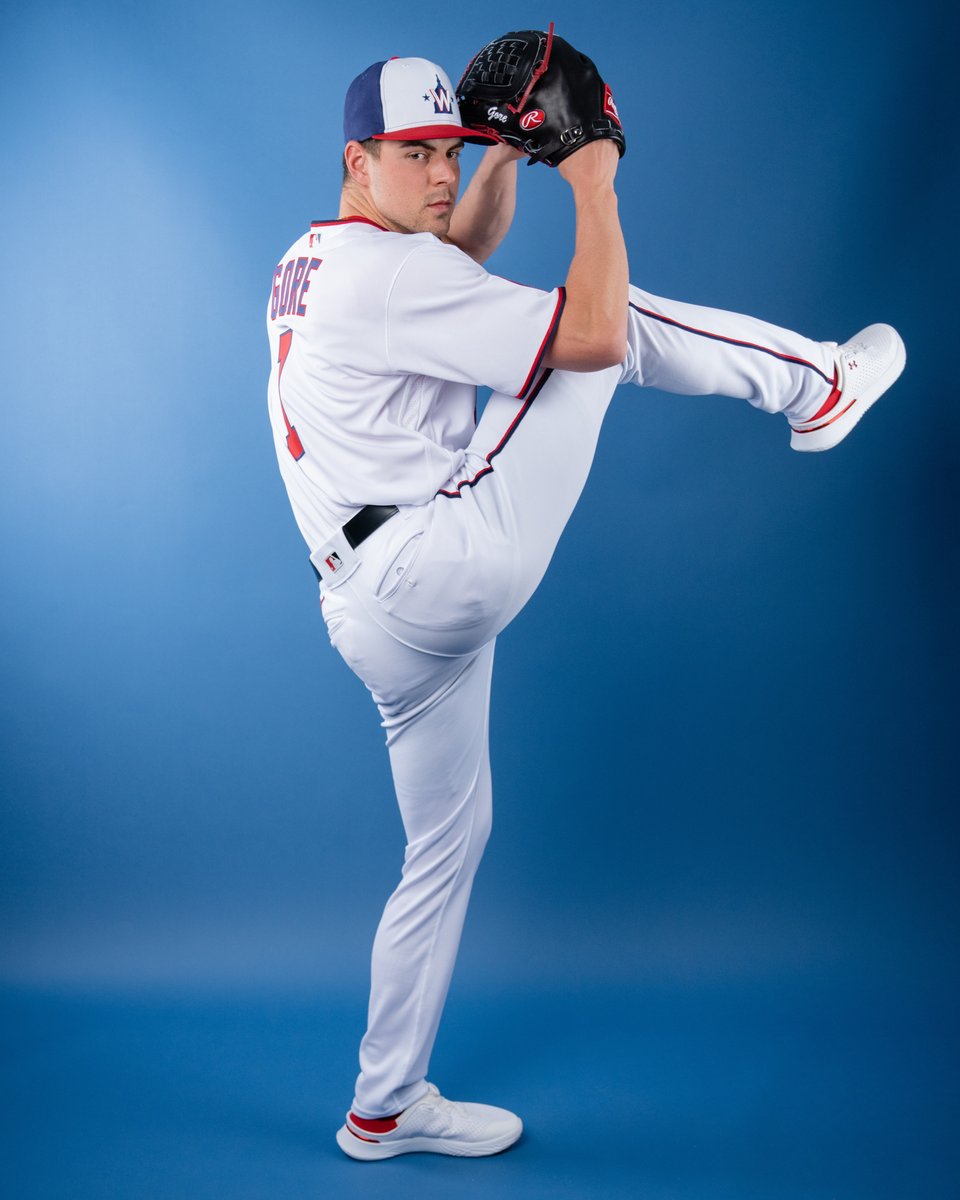 Nationals's tweet photo. Our first scheduled starting pitcher of Spring Training:

MacKenzie Gore
 
#NATITUDE https://t.co/cNmvC5EVVH