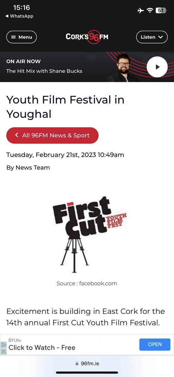 Thank you so much for all the amazing support! 🙌

We can’t wait to welcome you to youghal from the 7th to the 11th of March! 

Keep an eye out for our programme…coming soon!

To find out more about Furst Cut! visit our website: firstcutfilmfestival.com

#firstcutfest23