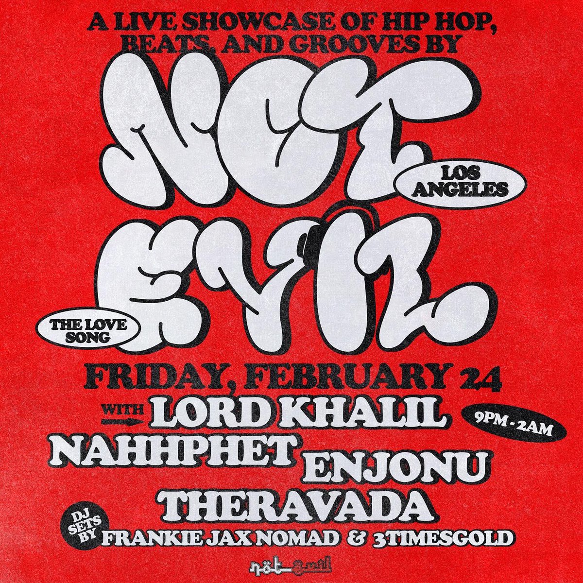 Throwing my monthly NOT EVIL tomorrow at <a href="/TheLoveSongBar/">The Love Song Bar</a> ! Come thru