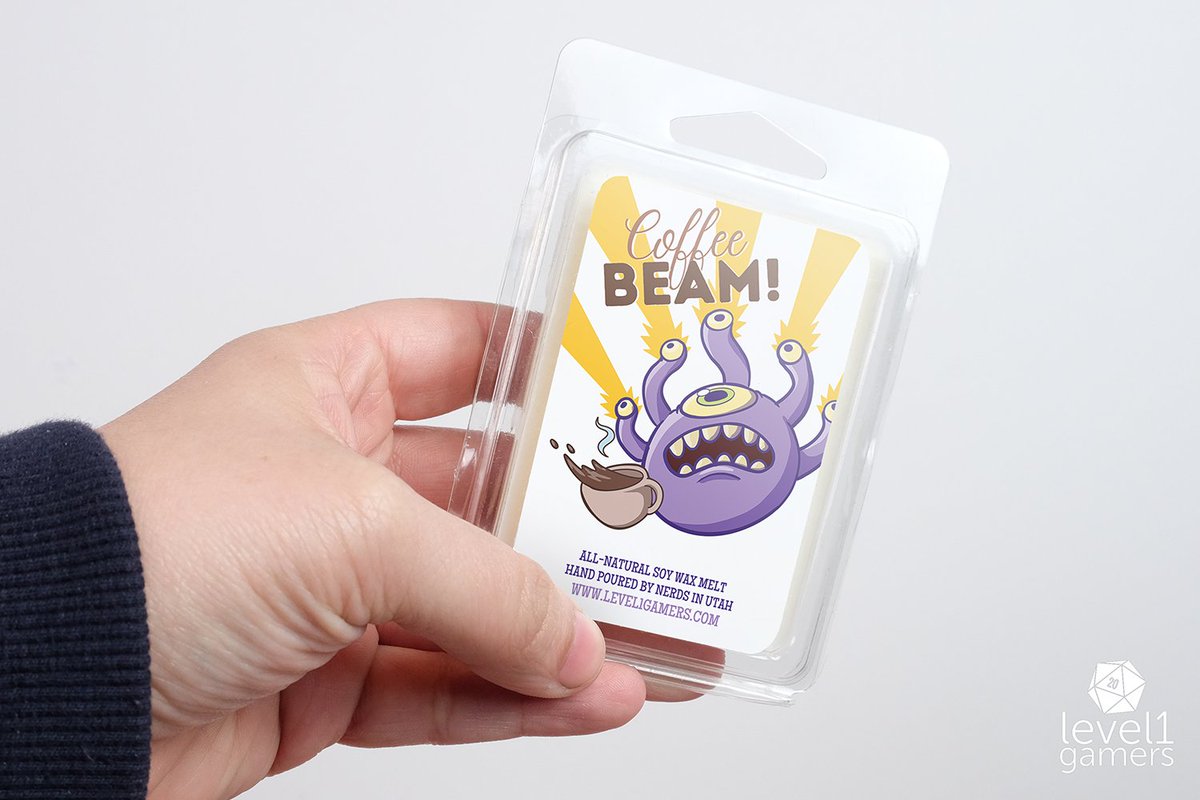 LevelOneGamers's tweet photo. There is one eye ray that is welcomed by all. The almighty Coffee Beam! Simply throw yourself into the monster's caffeination ray, and prepare for insane jittery energy. Check out our new fresh roasted coffee-scented soy wax melts on https://t.co/0mmychwk9B.
#coffee #waxmelt https://t.co/1baHBG7hrv