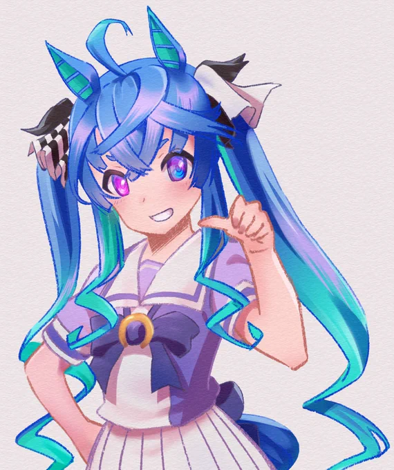 ウマ娘2周年おめでとうございますツインターボ!(加筆再掲)#ウマ娘 