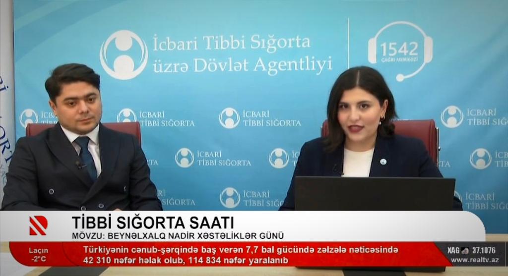 ayazhuseynov88's tweet photo. Real TV -  Tibbi Sığorta Saatı 
Mövzu: Beynəlxalq Nadir Xəstəliklər Günü

#Səhiyyə #Sağlamlıq #Pasient #İTS #PTİ #Pasiyent #NadirXəstəliklər #OrfanXəstəliklər #28fevral

https://t.co/jAgpuAyRh3 https://t.co/rgT8swoJjH