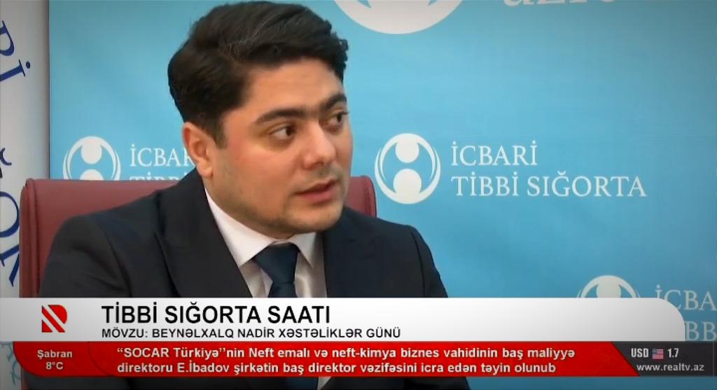 ayazhuseynov88's tweet photo. Real TV -  Tibbi Sığorta Saatı 
Mövzu: Beynəlxalq Nadir Xəstəliklər Günü

#Səhiyyə #Sağlamlıq #Pasient #İTS #PTİ #Pasiyent #NadirXəstəliklər #OrfanXəstəliklər #28fevral

https://t.co/jAgpuAyRh3 https://t.co/rgT8swoJjH