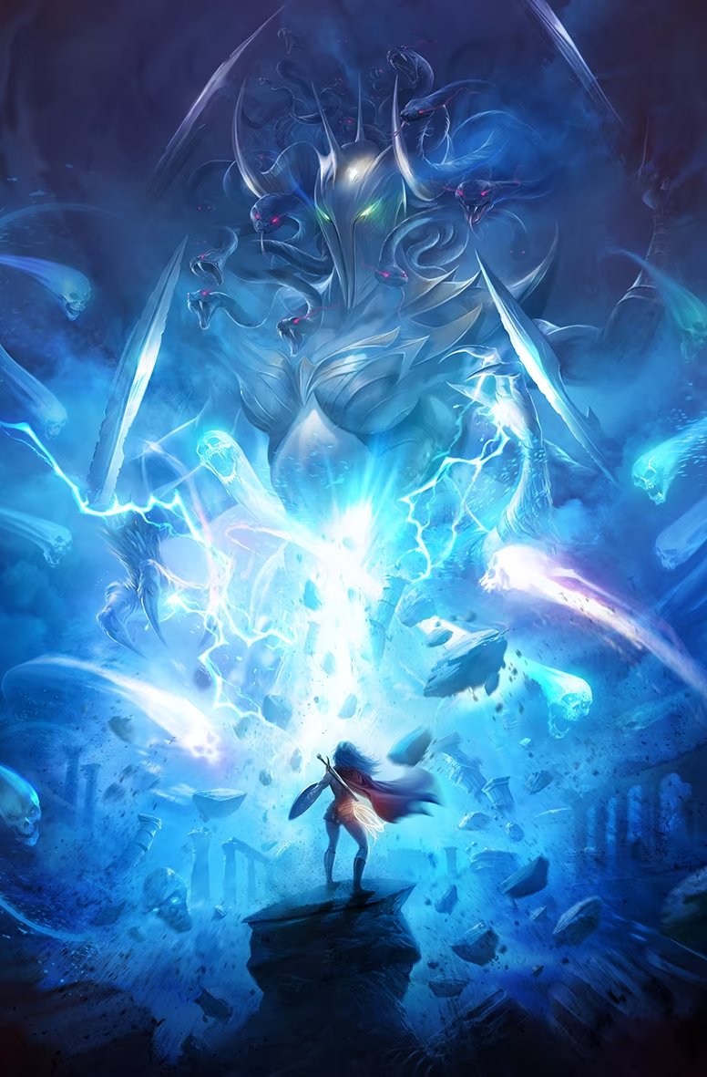 BreakABone's tweet photo. The cover art looks amazing 
#KnightTerror https://t.co/4MEqXg18AT