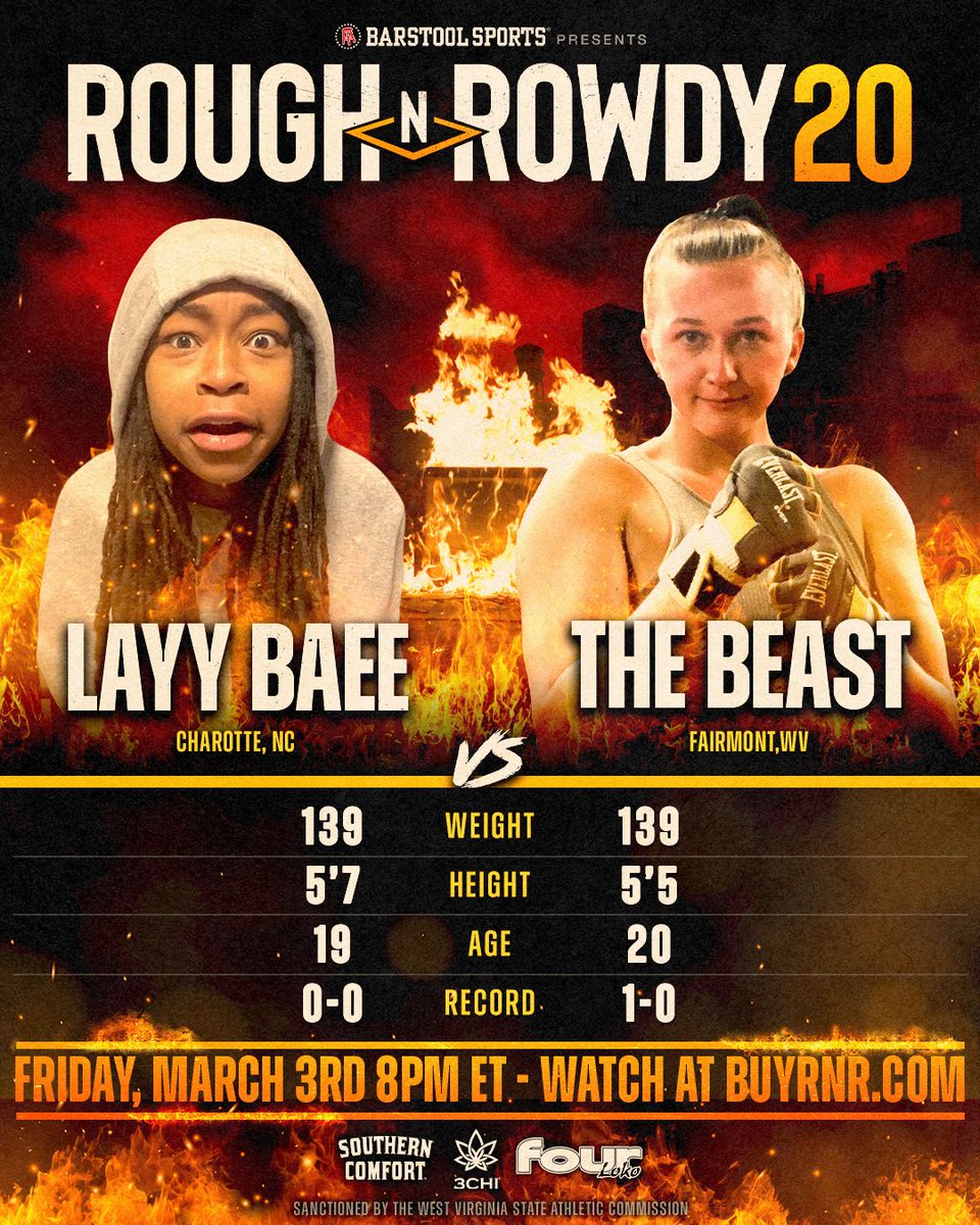 roughnrowdy's tweet photo. WHO WINS ON MARCH 3rd?
Find out on https://t.co/gRkh1mKAhs 🥊 #RNR20 https://t.co/dh7AihjcPT