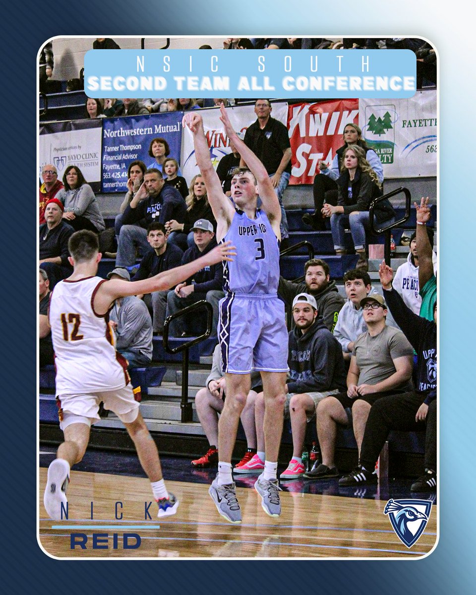 ᴛʀᴜᴇ.

Nick Reid earns his first NSIC Conference honor, earning a spot on the NSIC Second Team All-Conference. 

#PeacockHoops | #Family