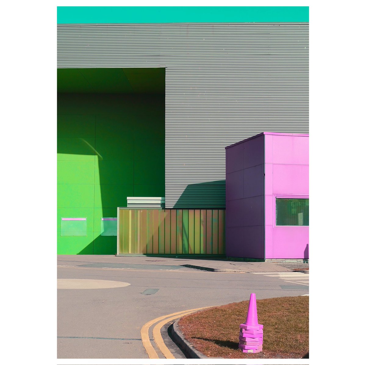 JoshMoonPhoto's tweet photo. Messed up this mundane photo of my local sports center. What you think? https://t.co/u1uxc94Rzg