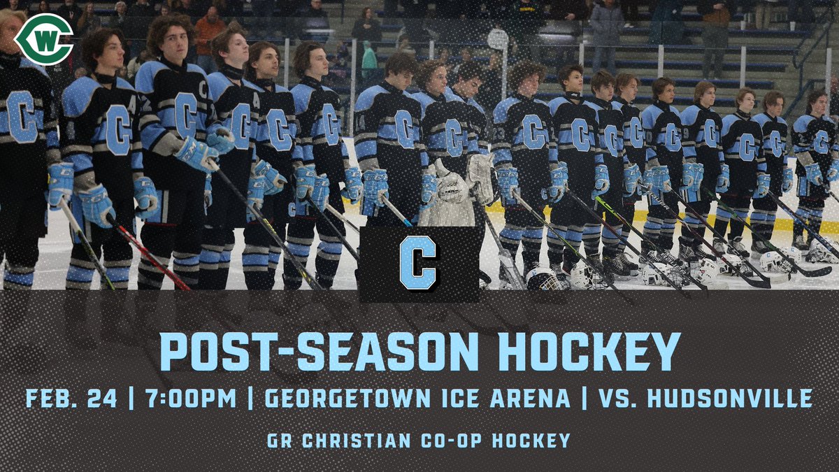 POST-SEASON HOCKEY! Tomorrow night our Falcons & the GR Christian Co-Op Hockey Team take on Hudsonville at 7:00pm in the Regional Semi-Final at Georgetown Ice Arena. The first 30 West Catholic students to attend will get in free! Go West! Tickets: gofan.co/app/events/904…