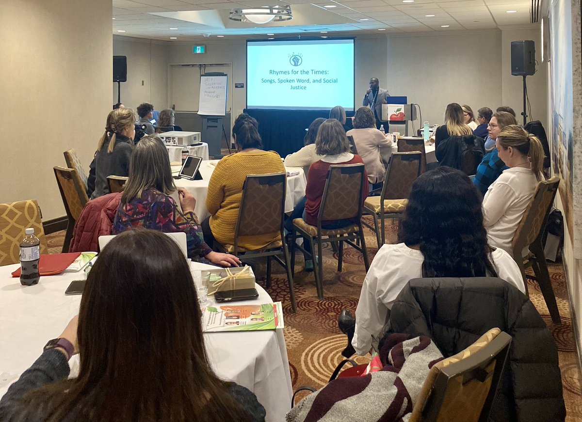 Nelson (@nelsonclassroom) on Twitter photo Thrilled to attend one of the #SeeUsLearnUs hosts, Greg Birkett (<a href="/EduBirkett/">Birkett Educational Consultants</a>), at his workshop, “Rhymes for the Times: Songs, Spoken Word & Social Justice” at Reading For The Love of It! #RFTLOI2023
If you missed the workshop, Greg is presenting again tomorrow at 12:45 p.m. Thrilled to attend one of the #SeeUsLearnUs hosts, Greg Birkett (<a href="/EduBirkett/">Birkett Educational Consultants</a>), at his workshop, “Rhymes for the Times: Songs, Spoken Word & Social Justice” at Reading For The Love of It! #RFTLOI2023
If you missed the workshop, Greg is presenting again tomorrow at 12:45 p.m.