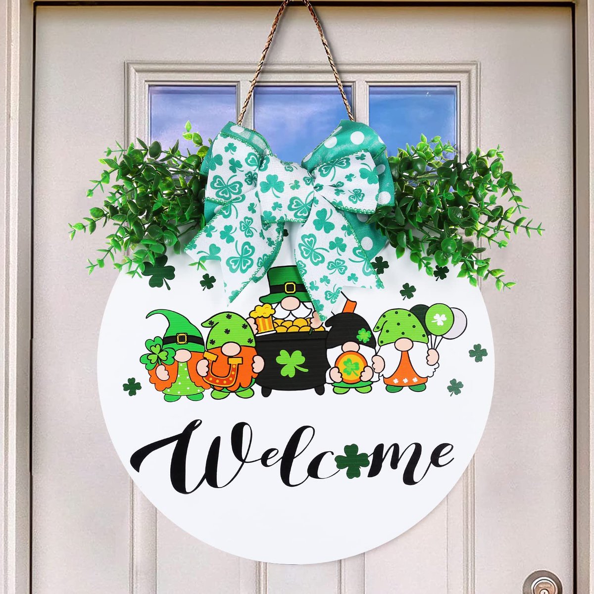 St Patrick Day Decor around $25 For more details or to order today, copy/paste or click the link below 
                👇👇
amzn.to/3KtNmqZ  or go to BigMamasBins.com

#stpatricksdaydecor  #gnomes #farmhousewreath #bigmamasbins #AdSponsor
