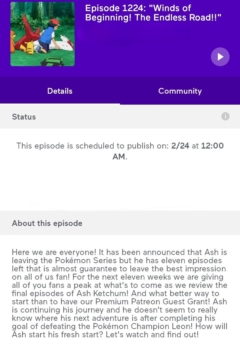 Every Pokemon Episode Ever Podcast tweet media