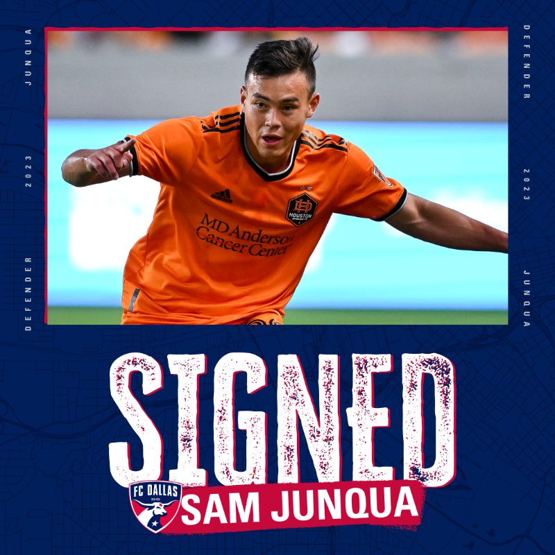 FCDallas's tweet photo. Adding to our backline 💪

We have signed defender Sam Junqua following a trade with Houston Dynamo FC.