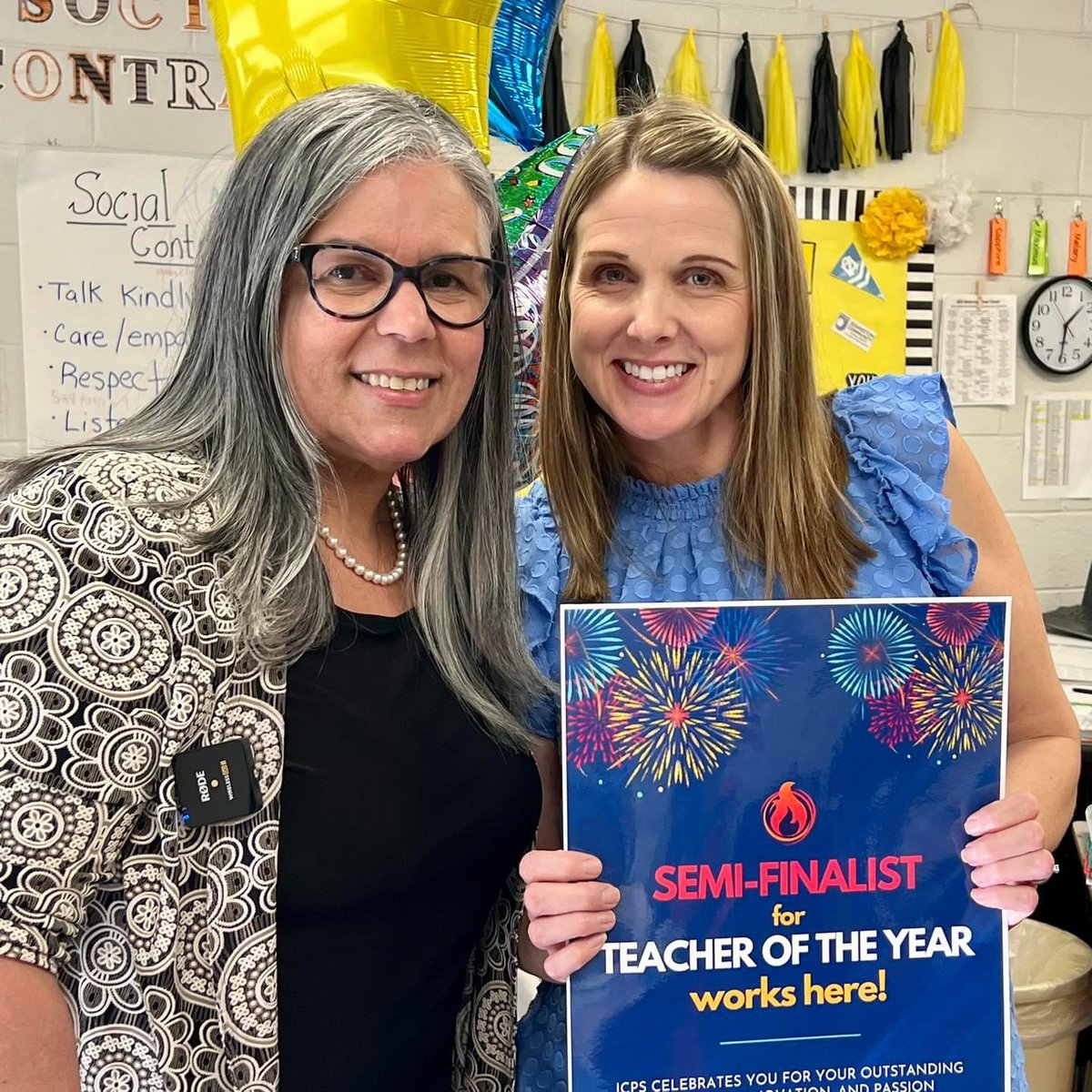 JCPS_NC's tweet photo. Up next, we surprised Mrs. Williams at @SelmaElemNC!! Help us congratulate Mrs. Williams on being a semifinalist for the Flame for Learning Award, Johnston County’s Teacher of the Year Award! #FlameforLearning2023 🎉 https://t.co/LrXZDcctD7