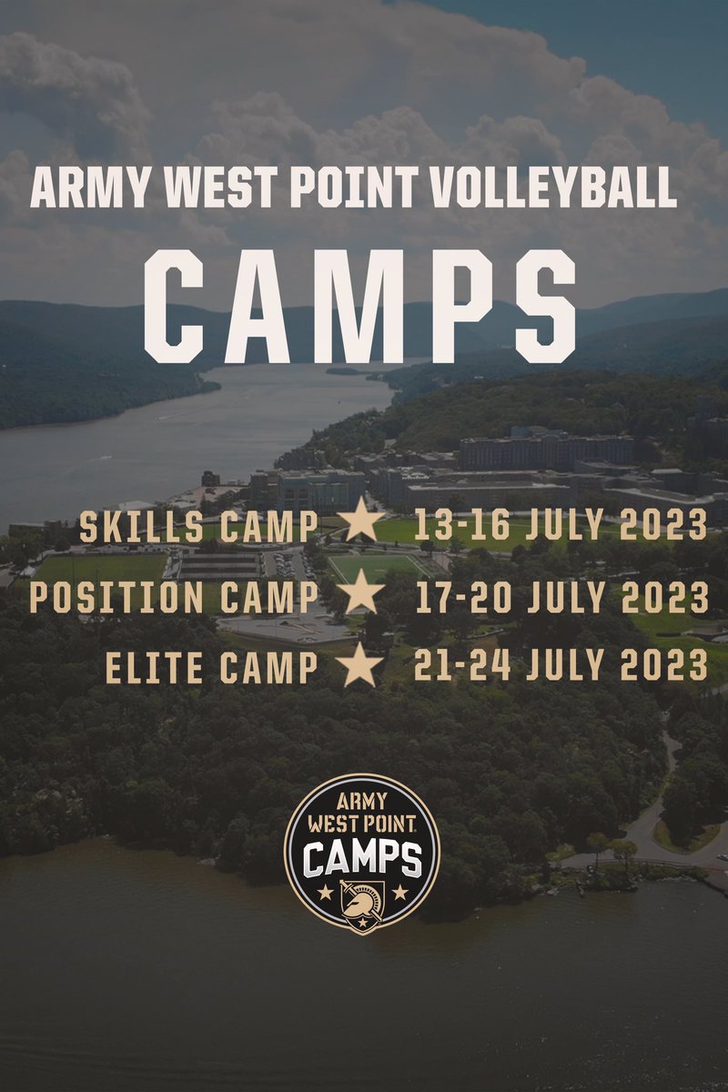 ArmyWP_VB's tweet photo. CALLING ALL VOLLEYBALL PLAYERS!! 
Army West Point Volleyball camp dates are up and we want YOU to be there. Head over to the link in our bio for more information! https://t.co/ZEdSZAEzi1