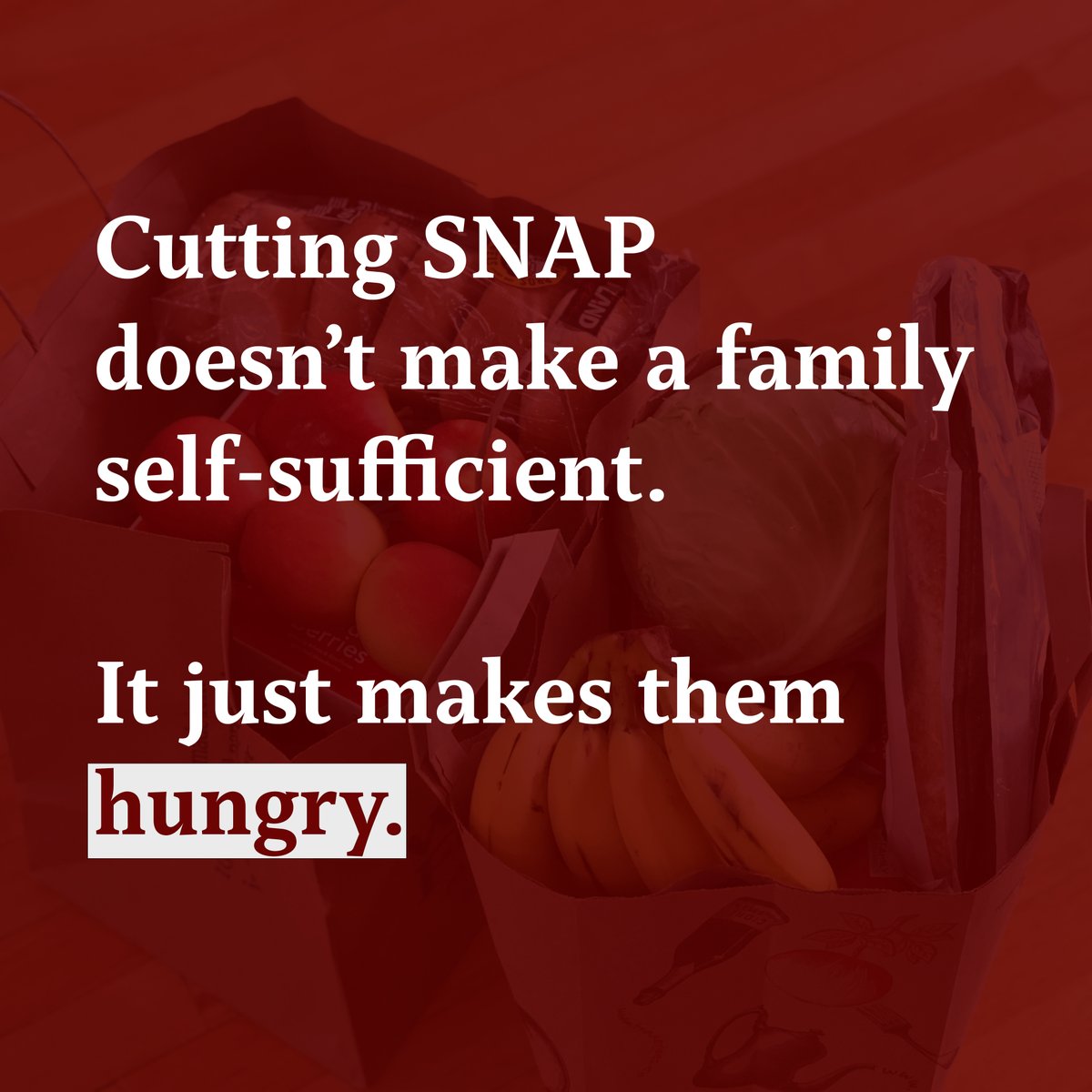 SNAP already has work requirements and nearly all SNAP recipients who can work-- do work. 

Adding additional, punitive work requirements to the program is unnecessary and creates more burdens. #DefendSNAP