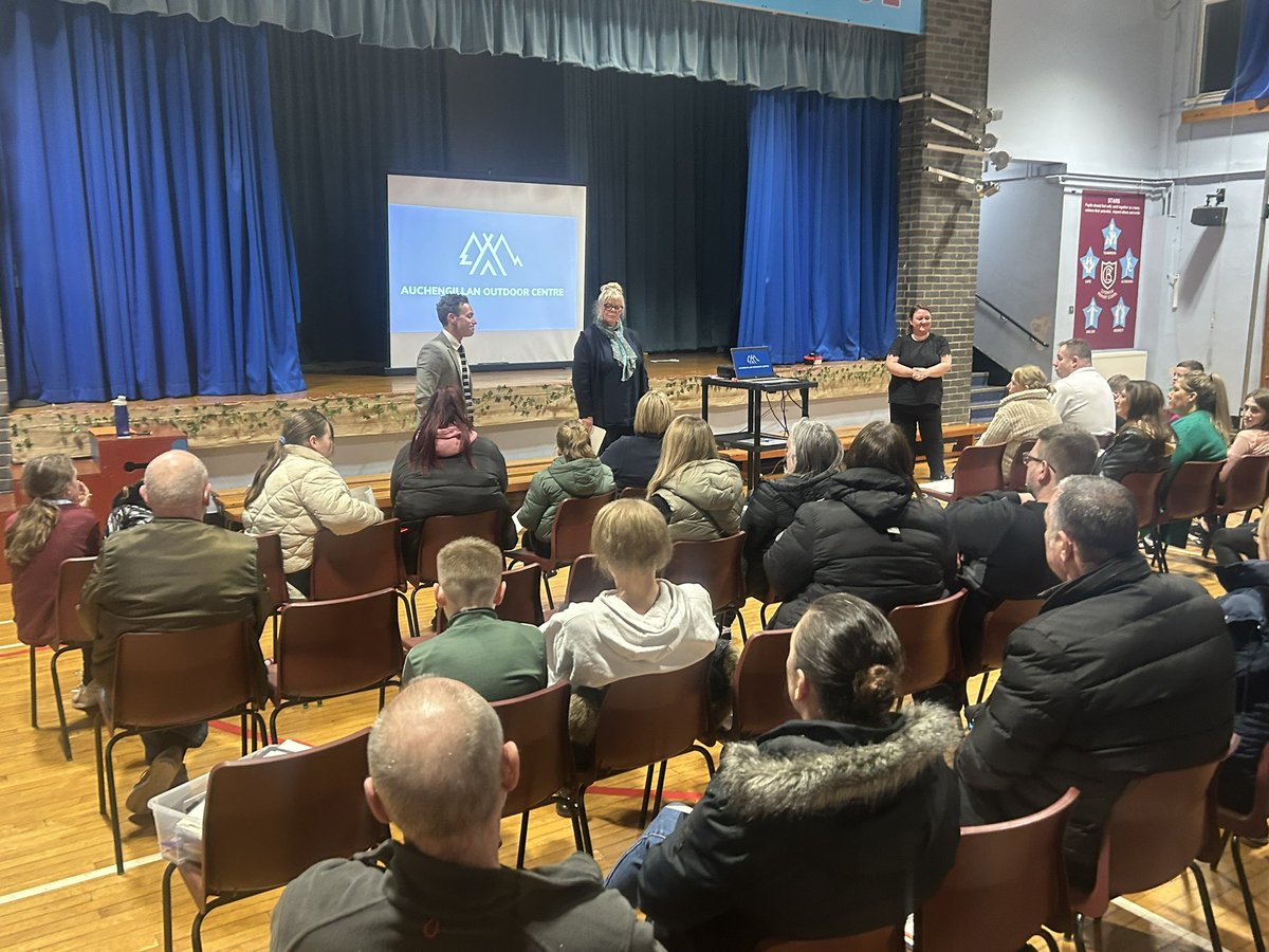 ClydemuirPS's tweet image. Thank you for attending our information evening for our P7 residential trip to @AuchengillanOC .  If you have any questions please get in touch #residential #LifeLearning