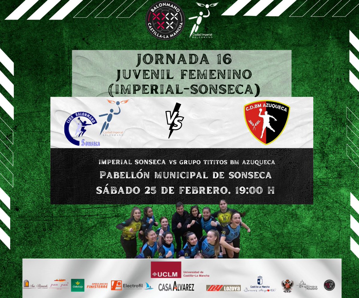 BMCImperial's tweet photo. El Juvenil Femenino también tiene un bonito partido el sábado en Sonseca ‼️

▶️ Nuestro Imperial-Sonseca recibirá al @CDBMAzuqueca a las 19:00 h ◀️

A afrontarlo de la mejor manera 💪

#BMCI #123Imperial https://t.co/mTjJYTSVZe