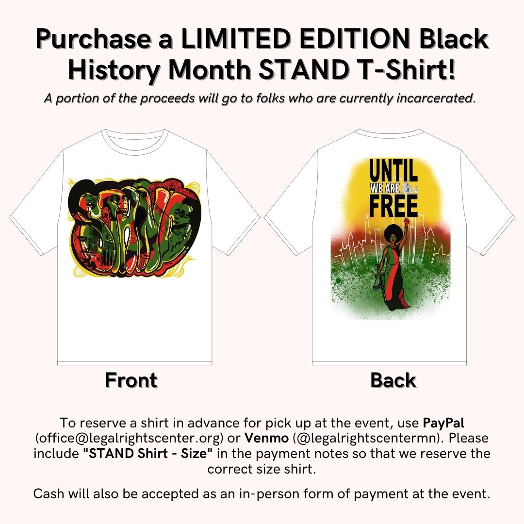 We’re excited to spotlight Briauna Williams whose art is featured on our Black History Month STAND shirts! Briauna also created our original STAND logo for use in our Know Your Rights presentations and legal education curriculum. Swipe through to check out her amazing work!