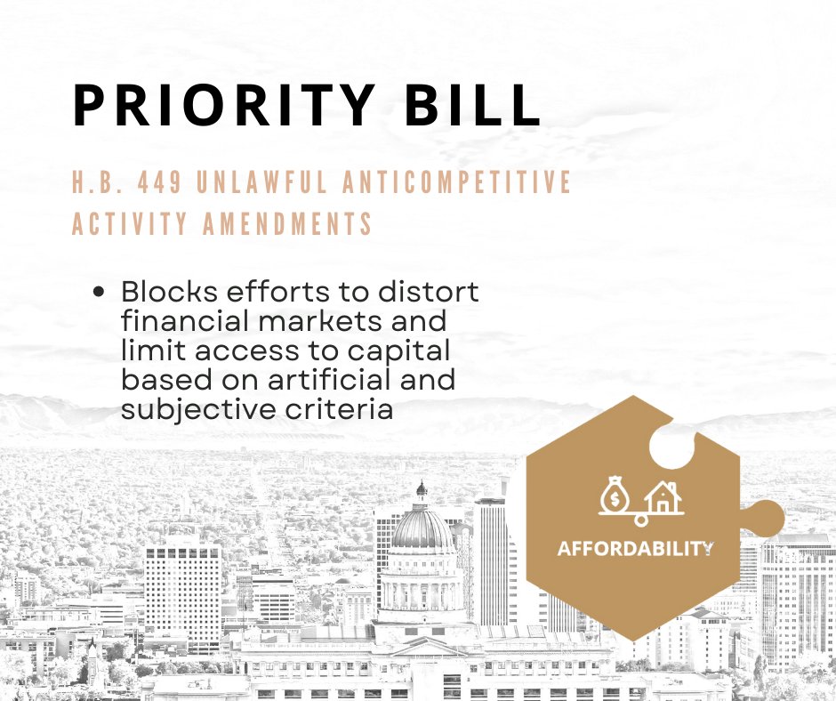 utahhousereps's tweet photo. HB 449 passes the House! This bill will help protect our markets by ensuring they remain free from unlawful discrimination. #UtahWayTogether #utpol #utleg https://t.co/3sSdRJGVIs