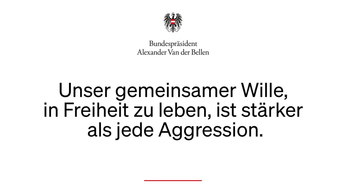 Vergessen wir nicht, worum die Menschen in der Ukraine kämpfen. Nämlich um das, woran wir gemeinsam glauben: Unsere Werte. Unsere Art zu leben. Unsere Freiheit. Unseren Frieden. (vdb)

#StandWithUkraine