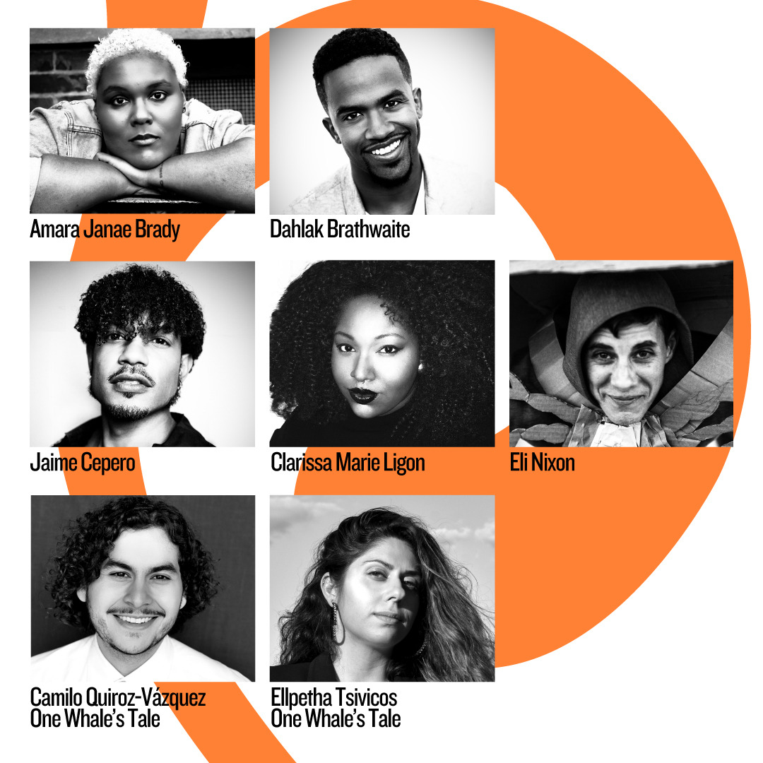 PublicTheaterNY's tweet image. Meet the 2023-2024 DEVISED THEATER WORKING GROUP! 🤩 Which includes, Amara Janae Brady, Dahlak Brathwaite, Jaime Cepero, Clarissa Marie Ligon, Eli Nixon, &amp;amp; One Whale's Tale (Camilo Quiroz-Vázquez &amp;amp; Ellpetha Tsivicos). Learn more about the DTWG program ➡️: thepublic.nyc/DTWG