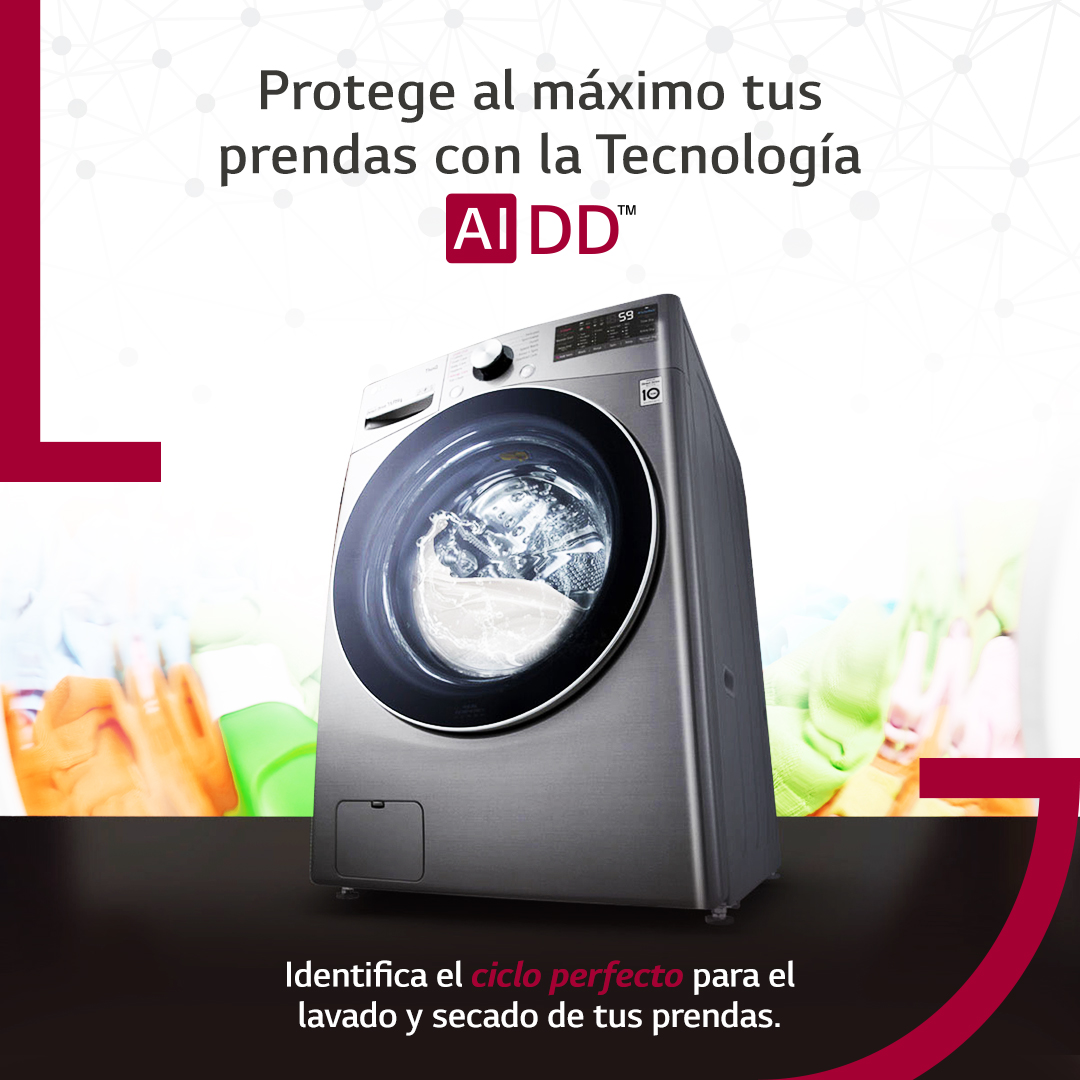 lg_colombia's tweet photo. La Tecnología Al DD™ de tu Lava-Secadora LG indicará el ciclo ideal de lavado y secado según la textura y el peso de tu ropa. 😊
Conoce más aquí: https://t.co/TXhNrkWfie
#LG #LifeisGood #SmartHome #AIDD #LavadoraLG #SecadoraLG https://t.co/qjDnxuNsoB