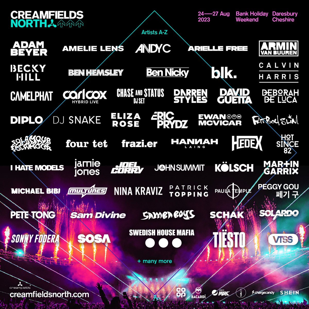 Creamfields lineup 2023