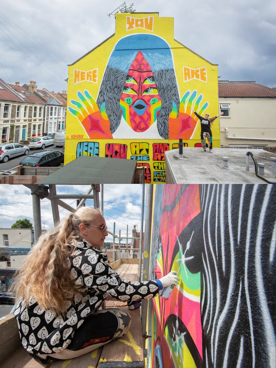 Upfest's tweet photo. Artist and the art...

An activist in her own right, #Kashink's work can be seen all over the world, in Morocco, Miami, New York and BRISTOL!

She likes to challenge gender and identity roles in her lifestyle and art. 

📷 @StreetArtAtlas https://t.co/d4UgPLOHv3