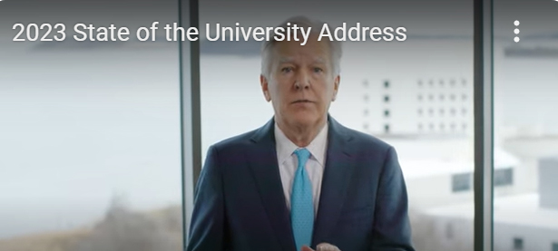 Happy to share UMass President <a href="/MartyMeehan/">Marty Meehan</a>’s 2023 State of the University address. At all 5 campuses, there's much to be proud of. As Marty says, despite headwinds facing all of higher education, the University of Massachusetts remains strong. #GOUMASS! bit.ly/3xPCLPs
