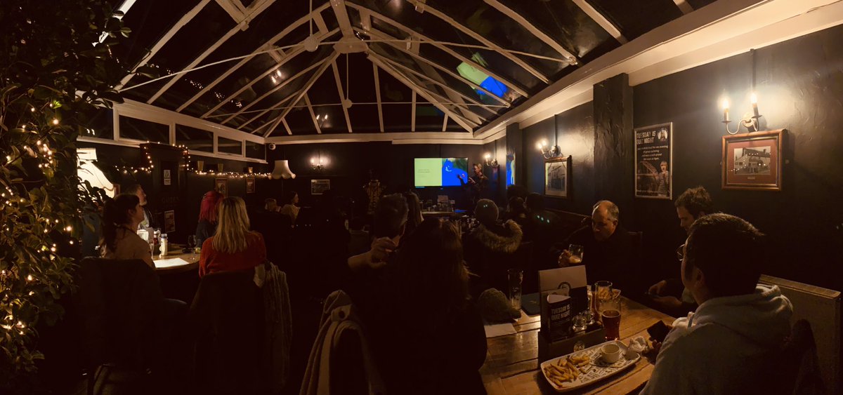 UXup_Brighton's tweet photo. The wonderful @robotperson kicking off our February meet-up with his session on building rapport. https://t.co/iGXjcup7q3