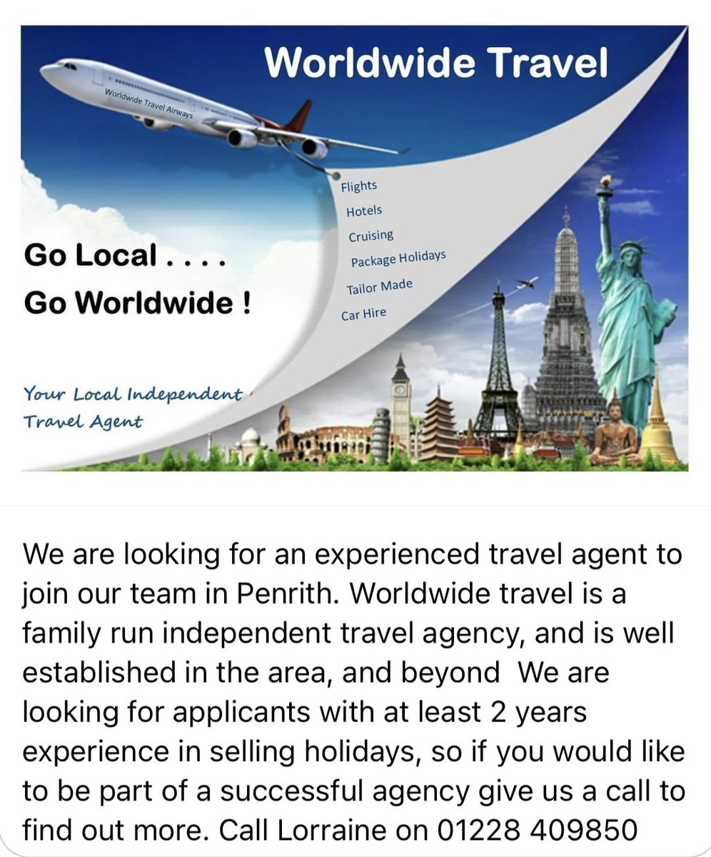 #jobsincumbria #golocalgoworldwide