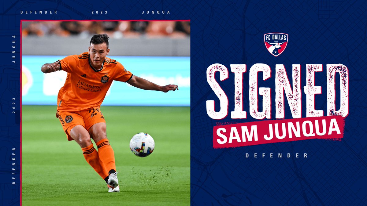 mlsitaly's tweet photo. #FCDallas signed defender #SamJunqua following a trade with #HoustonDynamoFC for #Junqua’s “Right of First Refusal” ✍🏻📈
💰 FC Dallas in return sent $75,000 of 2023 GAM to the Dynamo. #MLS https://t.co/cwG0lOAIwO