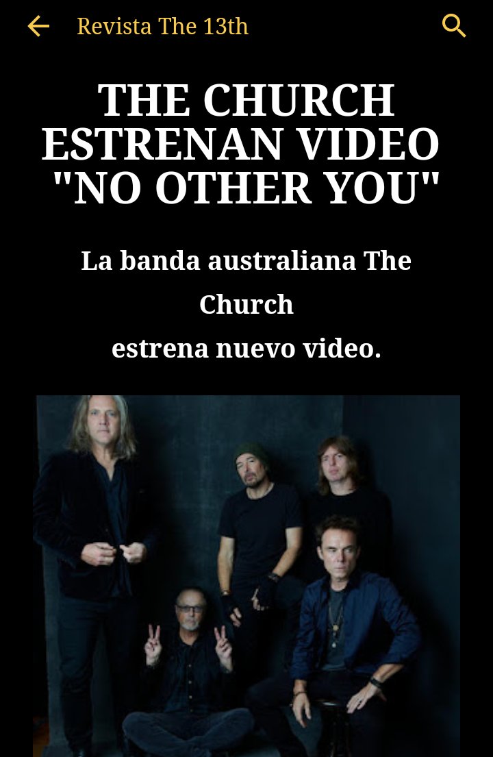 @thechurchband estrena nuevo video 'No Other You' @CommVess @stevekilbey Puedes verlo en el siguiente link revistathe13th.blogspot.com/2023/02/video-…