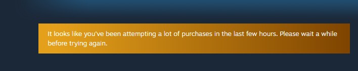 Finally get the chance to buy Sons Of The Forest and Steam is now telling me that I can't :(