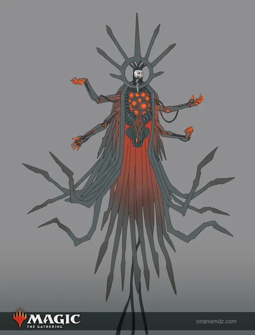 Concept for Solphim, Mayhem Dominus for #MTGONE Had a blast working on some gnarly machines with an awesome team of artists and the AD of our concept push  