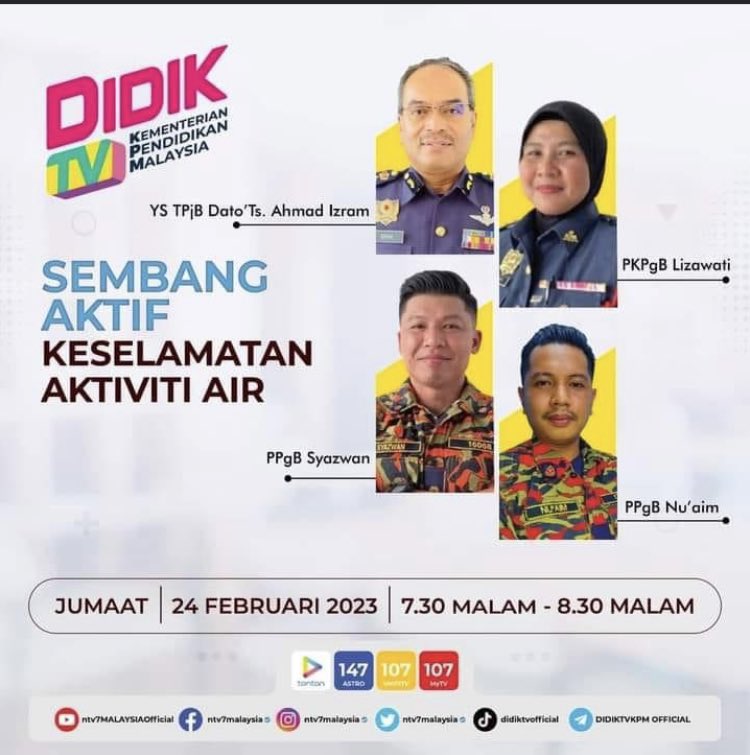 JBPM_Kelantan's tweet photo. Sembang Santai Bersama Abang dan Akak Bomba yang berkongsi tentang keselamatan aktiviti di air..🧑‍🚒 https://t.co/mrzSh6TpEO